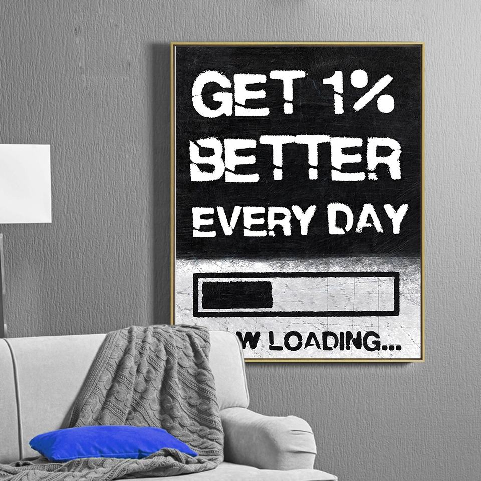 The 1% Protocol: Minimalist Motivational Canvas