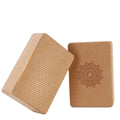 Structural Cosmology: High-Density Natural Cork Yoga Block Set (2-Pack)