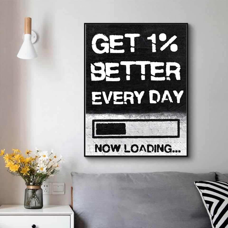 The 1% Protocol: Minimalist Motivational Canvas