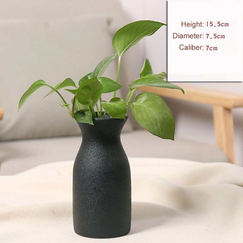 Monolith Vase: Tall Matte Black Nordic Ceramic