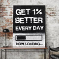 The 1% Protocol: Minimalist Motivational Canvas