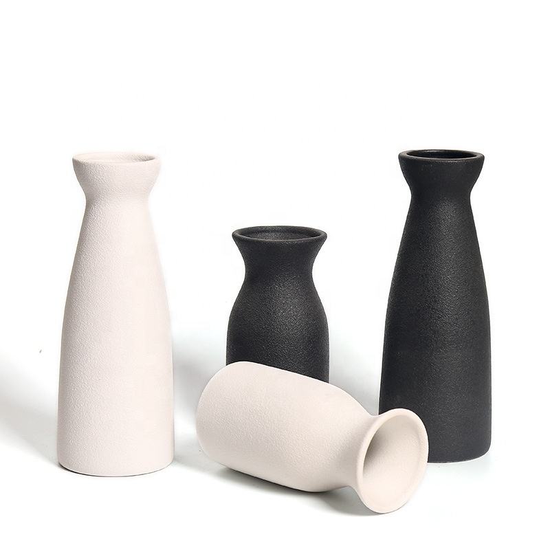 Monolith Vase: Tall Matte Black Nordic Ceramic