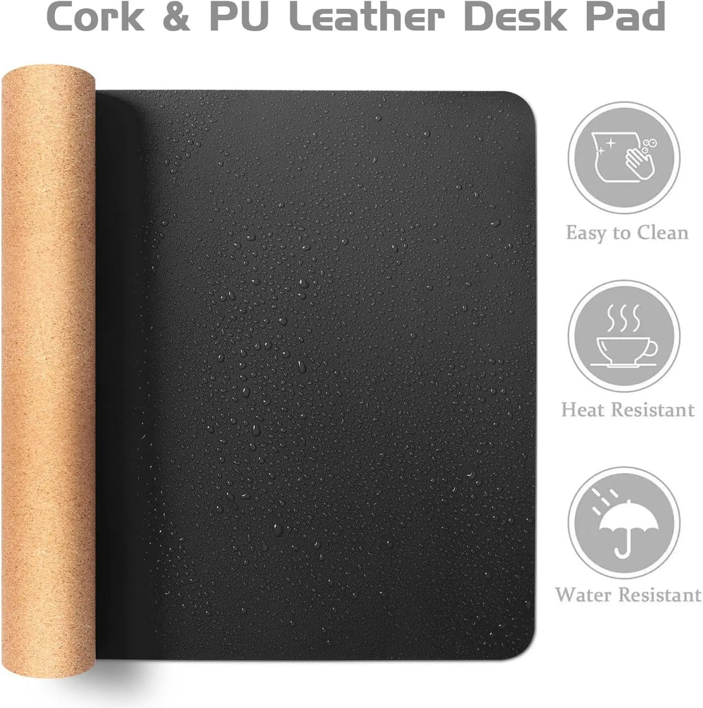 Cork Desk Mat — Dual-Sided Large Mouse Pad & Desk Pad