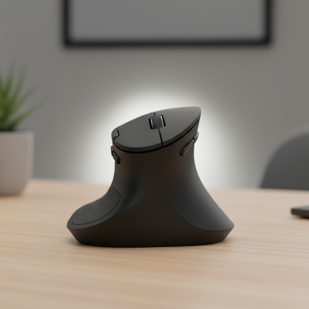 Ergonomic Vertical Wireless Mouse (Natural Handshake Grip)