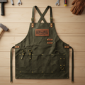 Heavy-Duty 16oz Waxed Canvas Workshop Apron