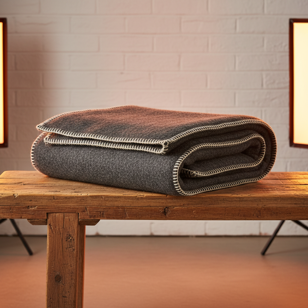 Heavyweight 80% Merino Wool Survival Camp Blanket (66" x 90")